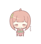 着物の女の子スタンプ（個別スタンプ：25）