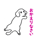 白い犬・ジュニ（個別スタンプ：4）