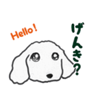 白い犬・ジュニ（個別スタンプ：14）