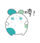 Three point rabbit（個別スタンプ：12）