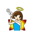 Angel shot hair（個別スタンプ：3）