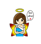 Angel shot hair（個別スタンプ：6）