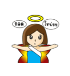Angel shot hair（個別スタンプ：8）