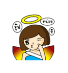 Angel shot hair（個別スタンプ：9）