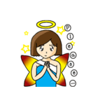 Angel shot hair（個別スタンプ：10）
