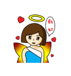 Angel shot hair（個別スタンプ：11）