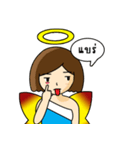 Angel shot hair（個別スタンプ：13）