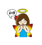 Angel shot hair（個別スタンプ：14）