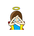 Angel shot hair（個別スタンプ：17）
