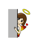 Angel shot hair（個別スタンプ：22）