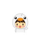 mini white Duck（個別スタンプ：1）