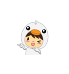 mini white Duck（個別スタンプ：4）