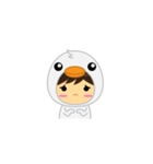 mini white Duck（個別スタンプ：8）