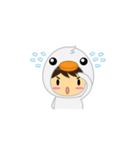 mini white Duck（個別スタンプ：29）