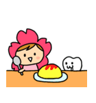 さくみちゃん＆歯っぴーくん（個別スタンプ：7）