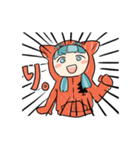 ネコっぽい娘とトカゲ氏（個別スタンプ：22）
