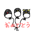 ゆきペンギンとお祝い（個別スタンプ：15）