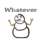 Snowman is coming (English)（個別スタンプ：8）