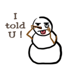 Snowman is coming (English)（個別スタンプ：22）