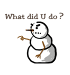 Snowman is coming (English)（個別スタンプ：27）