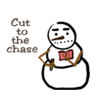 Snowman is coming (English)（個別スタンプ：29）