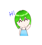 Green Hair Girl from Tomorrow（個別スタンプ：5）