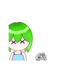 Green Hair Girl from Tomorrow（個別スタンプ：7）