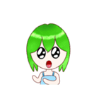 Green Hair Girl from Tomorrow（個別スタンプ：8）