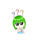 Green Hair Girl from Tomorrow（個別スタンプ：9）