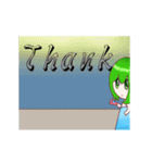 Green Hair Girl from Tomorrow（個別スタンプ：18）