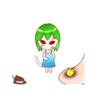 Green Hair Girl from Tomorrow（個別スタンプ：21）