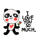 Panda lover in February(Valentine's day)（個別スタンプ：22）