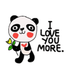 Panda lover in February(Valentine's day)（個別スタンプ：24）