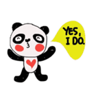 Panda lover in February(Valentine's day)（個別スタンプ：36）