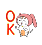 Rabbit Turban - Cat（個別スタンプ：2）