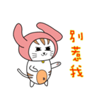 Rabbit Turban - Cat（個別スタンプ：4）