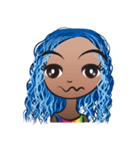Blue hair Ava（個別スタンプ：5）