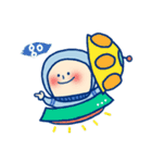Astronaut with his friends（個別スタンプ：30）