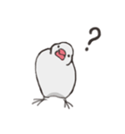 気まぐれ白文鳥（個別スタンプ：11）