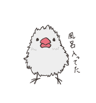 気まぐれ白文鳥（個別スタンプ：36）