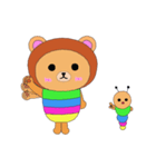 いもむしくまたん（個別スタンプ：1）