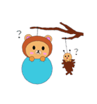 いもむしくまたん（個別スタンプ：34）