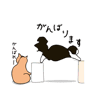 ちゃいろ と しろくろのねこ2（個別スタンプ：23）