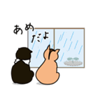 ちゃいろ と しろくろのねこ2（個別スタンプ：25）