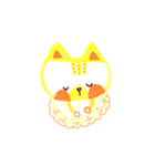 The cat his hands（個別スタンプ：2）