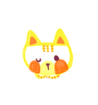 The cat his hands（個別スタンプ：5）