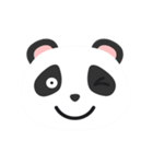 Cute Panda Faces（個別スタンプ：2）