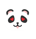 Cute Panda Faces（個別スタンプ：3）