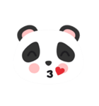 Cute Panda Faces（個別スタンプ：8）