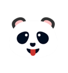 Cute Panda Faces（個別スタンプ：11）